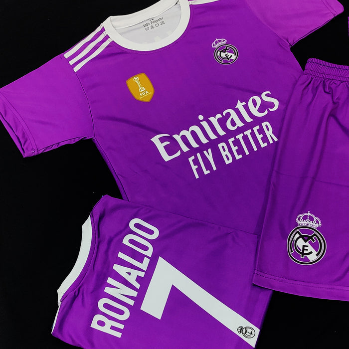 Ronaldo - Real Madrid Vintage Purple π Football Kit β½