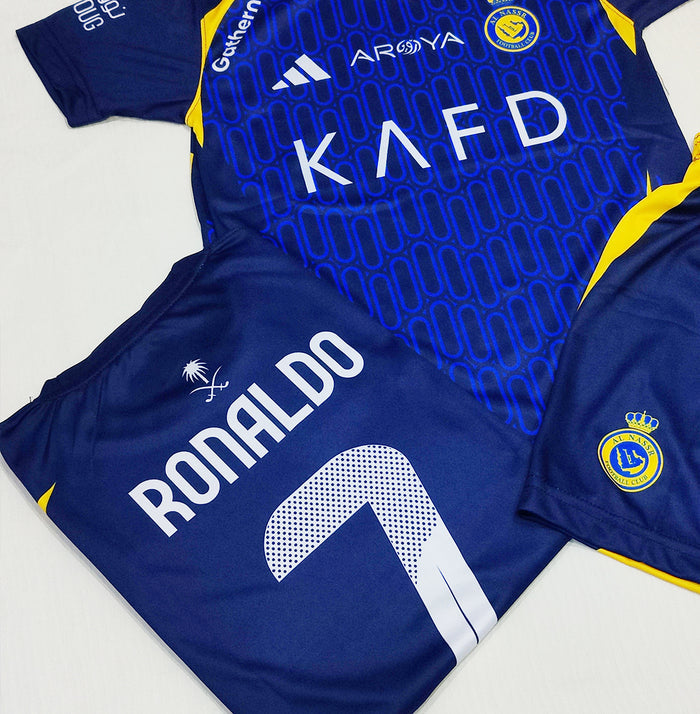 Cristiano Ronaldo | Al Nassr Blue 2.0 ⚜️⚽ Football Kit - KIDS