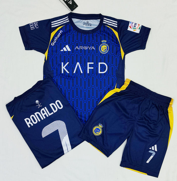 Cristiano Ronaldo | Al Nassr Blue 2.0 ⚜️⚽ Football Kit - KIDS