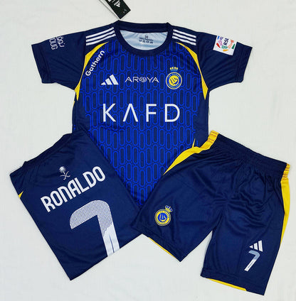 Cristiano Ronaldo | Al Nassr Blue 2.0 ⚜️⚽ Football Kit - KIDS