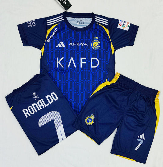 Cristiano Ronaldo | Al Nassr Blue 2.0 ⚜️⚽ Football Kit - KIDS